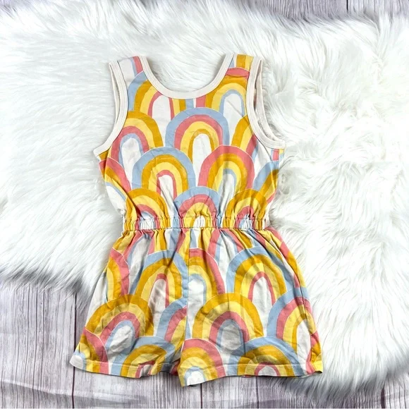 Tea Collection Girls Size 7 Summer/Spring Bundle 🌸 Dress Romper Bike Shorts - Picture 4 of 9